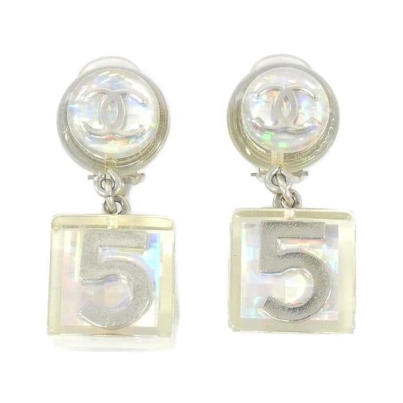Chanel Coco Mark Silver Metal earring - Picture 1 of 3